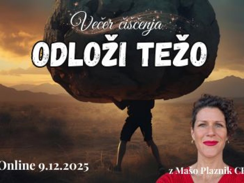 Večer čiščenja ODLOŽI TEŽO - online z Mašo Plaznik